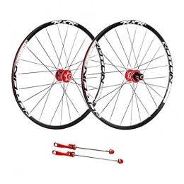 ZNND Mountain Bike Wheel ZNND Mountain Bike, 26inch Double Wall MTB Cassette Hub Quick Release V-Brake Bicycle Wheelset Hybrid 24 Hole Disc 8 9 10 Speed (Color : A, Size : 27.5inch)