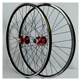 ZNND Mountain Bike Wheel ZNND Wheelset 26 Inch Mountain Bike Double Wall Alloy Rim Disc / V-Brake Front 2 Rear 4 Palin Quick Release For 7 / 8 / 9 / 10 / 11 Speed Freewheel Set (Color : A)