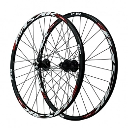 ZPPZYE Mountain Bike Wheel ZPPZYE Bicycle MTB Wheelset 26 Inch 27.5 29ER Aluminum Alloy Disc Brake Mountain Cycling Wheels 32 Hole for 7 / 8 / 9 / 10 / 11 Speed (Color : Red, Size : 26 inch)