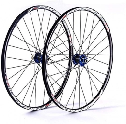ZWH Mountain Bike Wheel ZWH Bike Wheel Cycling Wheel Mountain Bicycle Wheelset, 26In Aluminum Alloy MTB Cycling Wheels Double Wall Rims Disc Brake Sealed Bearings Fast Release 24H 7 / 8 / 9 / 10 / 11 Speed (Color : 27.5in)