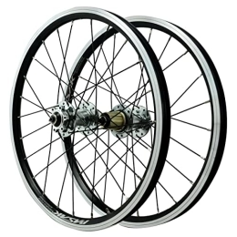 ZYHDDYJ Mountain Bike Wheel ZYHDDYJ Bicycle Wheelset 22inch Mountain Bike Wheelset Aluminum Alloy Rim MTB Bicycle Wheel Set 24H Disc / V Brake Quick Release For 7 8 9 10 11 12 Speed (Color : Silver)