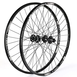 ZYHDDYJ Mountain Bike Wheel ZYHDDYJ Bicycle Wheelset 26 27.5 29 Inch Mountain Bicycle Wheelset 12 Speed MTB Bike Wheelset Black Aluminum Alloy Rim Disc Brake Barrel Shaft 32 Holes (Size : 29INCH)