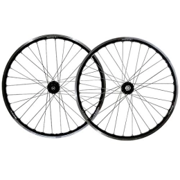 ZYHDDYJ Mountain Bike Wheel ZYHDDYJ Bicycle Wheelset 26 In Bike Wheelset Disc Brake / V Brake Dual-use Quick Release Double Wall MTB Rim Cycling Wheels Front Rear 2 Palin For 8 / 9 / 10 Freewheel (Color : Black Hub)