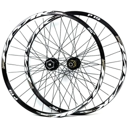 ZYHDDYJ Mountain Bike Wheel ZYHDDYJ Bicycle Wheelset 26 Inch 27.5" 29 Er MTB Bike Wheelset Aluminum Alloy Disc Brake Mountain Cycling Wheels Barrel Shaft For 7 8 9 10 11 Speed (Color : Gold, Size : 29.5INCH)