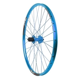 ZYHDDYJ Mountain Bike Wheel ZYHDDYJ Bicycle Wheelset 26 Inch Rear Bicycle Wheel 32H 7 8 9 10 Speed MTB Mountain Bike Rear Wheel Disc Brake Aluminum Alloy Quick Release (Color : Blue)