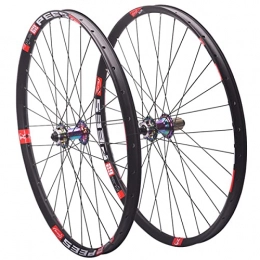 ZYHDDYJ Mountain Bike Wheel ZYHDDYJ Bicycle Wheelset 27.5 29 Inch Mountain Bike Wheelset MTB Bicycle Wheelset Disc Brake Quick Release Aluminum Alloy Rim 32 Holes (Color : Colorful, Size : 29.5INCH)