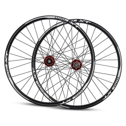 ZYHDDYJ Mountain Bike Wheel ZYHDDYJ Bicycle Wheelset 29inch Mountain Bike Wheelset MTB Bicycle Wheel Set Aluminum Alloy Rim Disc Brake Red Hub Quick Release Schrader Valve