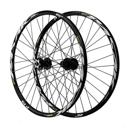 ZYHDDYJ Mountain Bike Wheel ZYHDDYJ Bicycle Wheelset Bike Wheelset 26 / 27.5 / 29 Inch Aluminum Alloy Rim 32 Holes Mountain Cycling Wheels Quick Release Disc Brake Fit 7 / 8 / 9 / 10 / 11 / 12 Speed Cassette (Color : Grey, Size : 26inch)