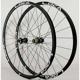 ZYHDDYJ Mountain Bike Wheel ZYHDDYJ Bicycle Wheelset Bike Wheelset 26 / 27.5 / 29 Inch MTB Mountain Bike Wheelset 700C Road Bicycle Wheels Disc Brake For 8-12 Speed Cassette 24 Holes (Color : Black hub Silver logo, Size : 27.5in)
