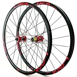 ZYHDDYJ Mountain Bike Wheel ZYHDDYJ Bicycle Wheelset Bike Wheelset 26 / 27.5 / 29 Inch Thru-axle Mountain Cycling Wheels 24 Holes For 7 / 8 / 9 / 10 / 11 / 12 Speed Cassette Disc Brake 1600g (Color : F, Size : 26inch)