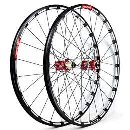 ZYHDDYJ Mountain Bike Wheel ZYHDDYJ Bicycle Wheelset Mountain Bicycle Wheelset 26 27.5 29 Inch MTB Bike Wheel Set Aluminum Alloy Rim Quick Release Front Rear Wheels 24 Holes For 7-12 Speed (Size : 26 INCH)