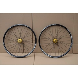 ZYHDDYJ Mountain Bike Wheel ZYHDDYJ Bicycle Wheelset Mountain Bike Wheelset 26" / 27.5" / 29" Aluminium Alloy Rim Disc Brake Mtb Bicycle Wheel Siutable For 8 9 10 11 Speed Quick Release (Color : Gold, Size : 29inch)