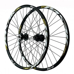 ZYHDDYJ Mountain Bike Wheel ZYHDDYJ Bicycle Wheelset Mountain Bike Wheelset 26" / 27.5" / 29" Aluminum Alloy Rim 32H Disc Brake Quick Release Front Rear Wheels 7-8-9-10-11-12 Speed Cassette (Color : F, Size : 26inch)