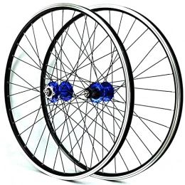 ZYHDDYJ Mountain Bike Wheel ZYHDDYJ Bicycle Wheelset Mountain Bike Wheelset 26" / 27.5" / 29" Disc / V Brake Cycling Wheels Quick Release 32 Holes Fit For 7-12 Speed Cassette Freewheels (Color : Blue, Size : 29inch)