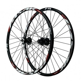 ZYHDDYJ Mountain Bike Wheel ZYHDDYJ Bicycle Wheelset Mountain Bike Wheelset 26 / 27.5 / 29 Inch Disc Brake Aluminum Alloy Rim 32 Holes Quick Release Fit 7 / 8 / 9 / 10 / 11 / 12 Speed Cassette (Color : Red, Size : 29inch)