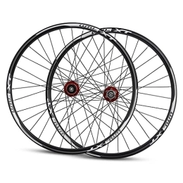 ZYHDDYJ Mountain Bike Wheel ZYHDDYJ Bicycle Wheelset MTB Bicycle Wheelset 26 27.5 29 Inch Mountain Bike Wheel Quick Release Rim Sealed Bearing 7-11 Speed Hub Disc Brake (Color : Red, Size : 26INCH)