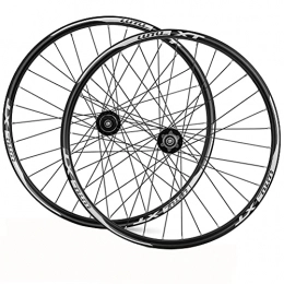 ZYHDDYJ Mountain Bike Wheel ZYHDDYJ Bicycle Wheelset MTB Wheelset 26 / 27.5 / 29 Inch Aluminum Alloy Rim 32H Disc Brake Mountain Cycling Wheels Quick Release Compatible With 7 / 8 / 9 / 10 / 11 Speed Cassette (Color : Black, Size : 29inch)