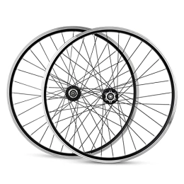 ZYHDDYJ Mountain Bike Wheel ZYHDDYJ Bicycle Wheelset MTB Wheelset 26inch Aluminum Alloy Rim Mountain Bike Wheelset Disc Brake V Brake Quick Release Fit 7-12 Speed Cassette 18mm Inner Rim Width