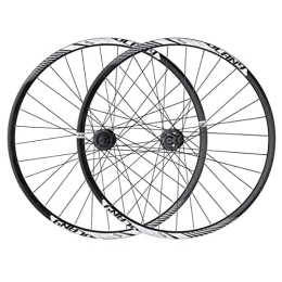 ZYHDDYJ Mountain Bike Wheel ZYHDDYJ Bicycle Wheelset MTB Wheelset Mountain Bike Disc Brake Wheel Set 26 / 27.5 / 29 Inch Bicycle Wheel Quick Release Barrel Shaft Dual Use 32H Height 21.5mm (Color : Black hub, Size : 29 inch)