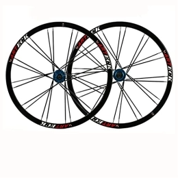 ZYHDDYJ Mountain Bike Wheel ZYHDDYJ Bicycle Wheelset Wheelset Bike Mtb 26 Inch Mountain Cycling Wheels 24 Holes Disc Brake Flat Spokes Quick Release Fit To 7 / 8 / 9 / 10 Speed Cassette (Color : D)