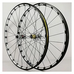 Zyy Mountain Bike Wheel Zyy 26“27.5" Cassette Mountain Bike Wheelset Aluminum Alloy Disc Brake Thru Axle High Strength Aluminum Alloy Rim Bike Wheel Suitable 7 8 9 10 11 12 Speed with Rivets (Color : Silver, Size : 27.5IN)