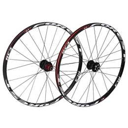 Zyy Mountain Bike Wheel Zyy 26 Inch MTB Bike Cycling Wheels, Mountain Bicycle CNC Sealed Bearings Disc Rim Brake Compatible 8 9 10 11 Speed Brackets Hubs (Color : White)