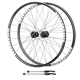 Zyy Mountain Bike Wheel Zyy 700C Wheel Mountain Bike Bicycle Wheelset, Double Wall Aluminum Alloy Cycling 24 Hole Disc Brake Hybrid Disc 8 9 10 Speed Brackets Hubs (Color : B, Size : 700C)