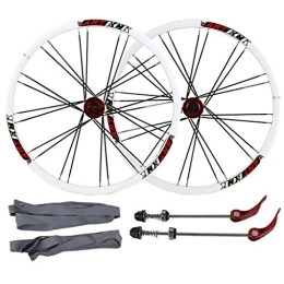 Zyy Mountain Bike Wheel Zyy Mountain Bicycle Wheelset Cycling, 26" Double Wall MTB Bike Quick Release Sealed Bearing 24 Hole Disc Brake 7 8 9 10 Speed Brackets Hubs (Color : B, Size : 26 inch)