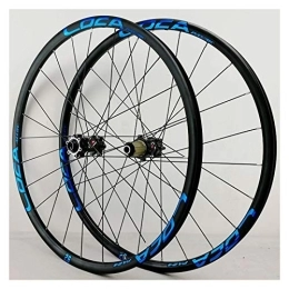 Zyy Mountain Bike Wheel Zyy Mountain Bike 26 / 27.5 / 29inch Wheelset Front Rear Wheel Thru-axis Axle Disc Brake 24H 6Claws Stright Pull 12Speed Wheels 700C (Color : Black, Size : 26in)