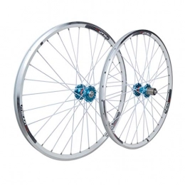 Zyy Mountain Bike Wheel Zyy Mountain Bike Wheelset 26, Double Wall Rim Quick Release Bicycle V-brake / Disc Brake Hybrid 7 8 9 10 Speed 32 Holes Brackets Hubs (Size : 26inch)