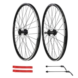 Zyy Mountain Bike Wheel Zyy Mountain Bike Wheelset 26, Double Wall Ultralight Quick Release MTB Bicycle Wheels V Disc Brake 32 Hole 7 8 9 10 Speed 100mm Brackets Hubs (Color : A, Size : 26 inch)