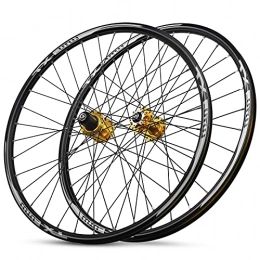 Zyy Mountain Bike Wheel Zyy Mountain Bike Wheelset 26Inch Aluminum Alloy Rim Double Wall Cycling Rim Disc Brake 32 Hole QR fit 8 9 10 11 Speed Cassette Bicycle Wheelset