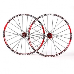Zyy Mountain Bike Wheel Zyy Mountain Bike Wheelset, 27.5" Double Wall MTB Rim Quick Release V-Brake Hybrid / Hole Disc 7 8 9 10 Speed Brackets Hubs (Color : A, Size : 26inch)