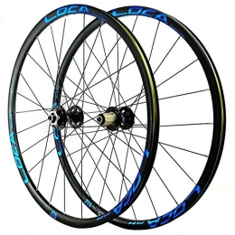 Zyy Mountain Bike Wheel Zyy Mountain wheel set rim 26 / 27.5 / 29 inch 4 sealed bearing disc brake 120 ring cassette flying Double-layer aluminum alloy rim Circle height 21MM 7 / 8 / 9 / 10 / 11 / 12 speed (Color : Blue, Size : 29in)