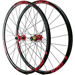 Zyy Mountain Bike Wheel Zyy MTB Bicycle Wheelset 26 / 27.5 / 29in Hybrid Mountain Bike Wheels Rim Disc Brake Front &Rear Wheel Thru axle 8 / 9 / 10 / 11 / 12 Speed 24H (Color : E, Size : 27.5in)