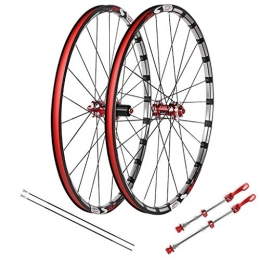 Zyy Mountain Bike Wheel Zyy MTB Bike Bicycle Wheelset, 27.5 Inch Double Wall Mountain Cycling Hybrid Disc Brake Quick Release Sealed Bearing 32 Hole 7 8 9 10 Speed Brackets Hubs (Size : 26inch)