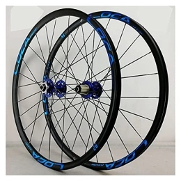 Zyy Mountain Bike Wheel Zyy MTB Wheelset 26" 27.5" 29" Quick Release Disc Brake Flat Spokes Bike Wheel Aluminum Alloy fit 8 9 10 11 12 Speed Cassette Bicycle Wheelset (Color : Blue-1, Size : 29in)