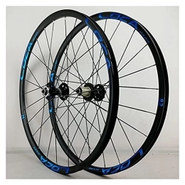 Zyy Mountain Bike Wheel Zyy MTB Wheelset 26" 27.5" 29" Quick Release Disc Brake Flat Spokes Bike Wheel Aluminum Alloy fit 8 9 10 11 12 Speed Cassette Bicycle Wheelset (Color : Blue, Size : 27.5in)