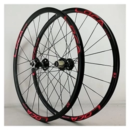 Zyy Mountain Bike Wheel Zyy MTB Wheelset 26" 27.5" 29" Quick Release Disc Brake Flat Spokes Bike Wheel Aluminum Alloy fit 8 9 10 11 12 Speed Cassette Bicycle Wheelset (Color : Red, Size : 27.5in)