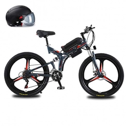 Pc-Glq vélo 26 Pouces Vlo lectrique Repliable Vlo lectrique, Vlo De Montagne Pliant avec Batteries Lithium-ION 48V, Absorption des Chocs Haute Rsistance Et 21 Vitesses, Blanc, 8AH