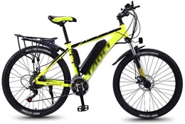 Erik Xian vélo Erik Xian Vélo électrique électrique VTT 26 Vélos électriques vélos, 36V 13A 350W Power Shift Mountain Bike Travail Voyage Out pour Les sentiers de la Jungle, la Neige, la Plage (Color : Yellow)