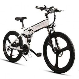 KFMJF Vélo de montagne électrique pliant KFMJF 26 Pouces vélo électrique Pliable vélo électrique Vitesse Variable pédale de Puissance vélo électrique Joint Voiture Scooter 48V 350W Moteur