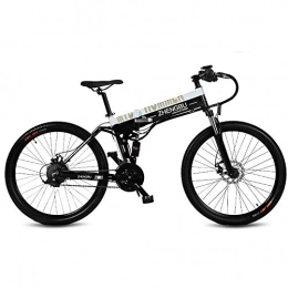 QLHQWE vélo QLHQWE 27 Vitesses, 26", Pliant vlo lectrique, 48V / 10A, 240W, Cadre en Alliage d'aluminium et Rim, Suspension complte, E Vlo, VTT.