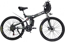 RDJM vélo RDJM VTT Electrique, Vélo électrique Pliant eBikes Ebike for Adultes, 26inch électrique VTT Ville E-Bike, vélo léger for Les Adolescents Hommes Femmes (Color : Black)