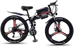 RDJM vélo RDJM Vélo Électrique en Montagne 26''E-vélo électrique Montagne Bycicle for Adultes extérieur Voyage 350W Moteur 21 Vitesse 13Ah 36V Li-Batterie (Bleu) (Color : Black, Size : 13AH)