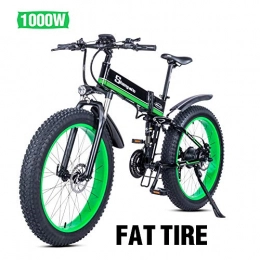 Shengmilo Vélo de montagne électrique pliant Shengmilo Vélo Électrique Pliant, Vélo De Neige De Montagne 26 Pouces, Batterie Au Lithium 48V / 13aH Incluse (Vert)