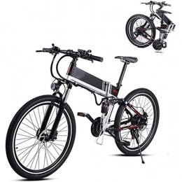 Amantiy Vélo de montagne électrique pliant Vélo de Montagne électrique, 26 en Pliant électrique VTT avec 48V 350W Batterie au Lithium en Alliage d'aluminium électrique E-Bike avec Batterie et Hide Avant et arrière Amortisseurs vélo électrique