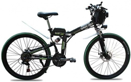 RDJM vélo Vélo Électrique en Montagne Vélos électriques pliants for les adultes 26" Montagne E-Bike 21 Vitesse légère vélo, 500W électrique en aluminium avec pédale for bicyclette unisexe et les adolescents