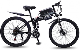 Fangfang vélo Vélos électriques, VTT de montagne 36v 10ah e vélo pliable 26 pouces mode 21 vitesse puissante vélo hybride stable performance amortisseur VTT faible consommation d'énergie de frein à double disque vé