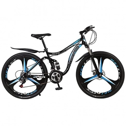 DFBGL Vélo de montagnes 24 / 26"VTT Adulte Double Frein à Disque Suspension complète vélo de Sport de Plein air Cadre en Acier à Haute teneur en Carbone 21 / 24 / 27 Vitesses vélo de Cross-Country